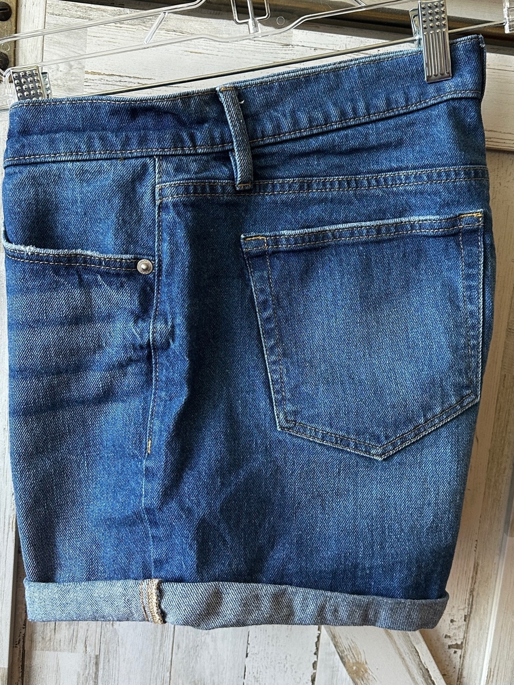 LOFT Dark Blue Denim Jean Shorts